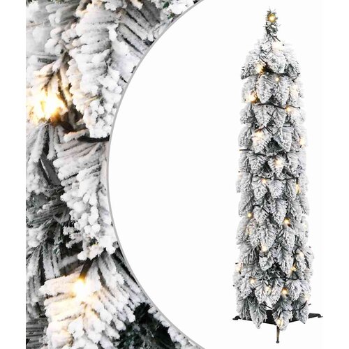  Umjetno osvijetljeno božićno drvce s 45 LED i snijegom 90 cm Slike