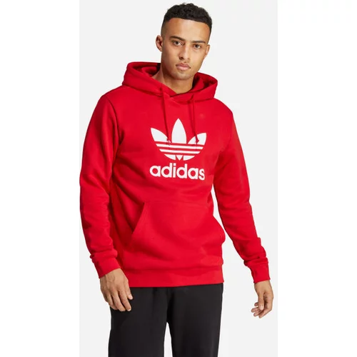 Adidas Sweater majica crvena / bijela