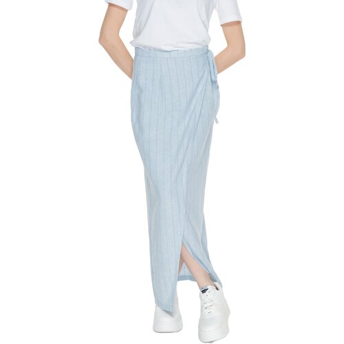 Vero_Moda Krila Vmmindy Hw Long Wrap Pin Linen 10304662 Modra Cene
