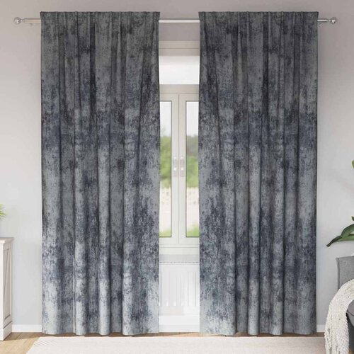  Baršunaste zavjese 2 pcs Srebrno Siva 225 x 140 cm Baršun Cene