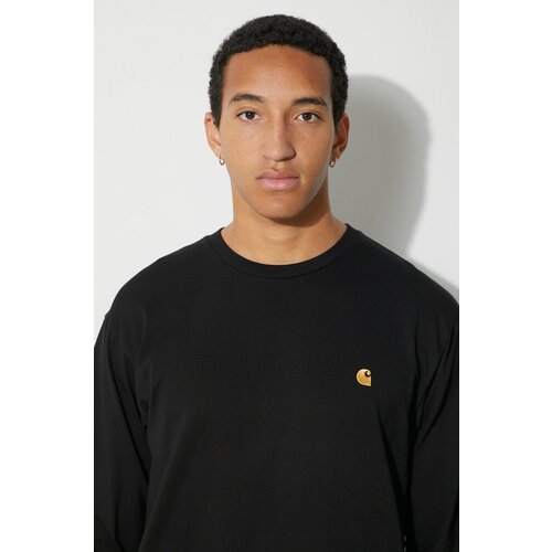 Carhartt WIP Chase Majica z dolgimi rokavi black / gold Slike