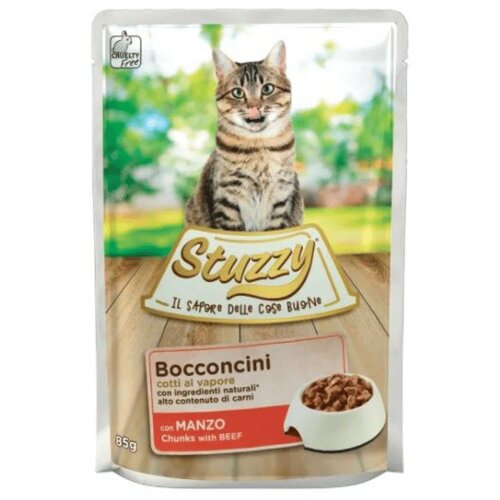 Stuzzy prelivi za mačke - komadići govedine - 85g Cene