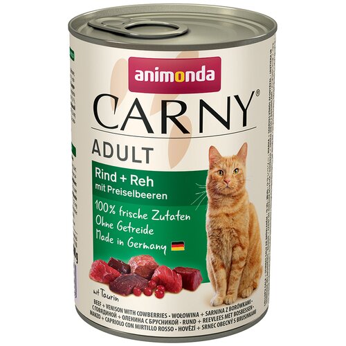 animonda Carny Adult 6 x 400 g - Govedina & srna z brusnicami Cijene