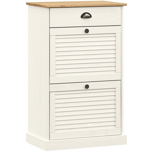 Maison Chic Omarica za obutev - Kopa za čevlje VIGO 60x35x96 cm bela trdna borovina, (21777957) Cene