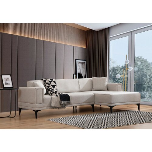 Atelier Del Sofa horizon right - ecru ecru corner sofa-bed Slike