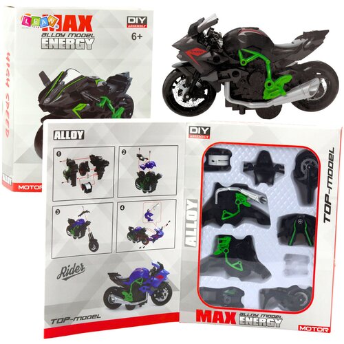  Metalni motor za sastavljanje 1:14 DIY - zeleno/crni Cene