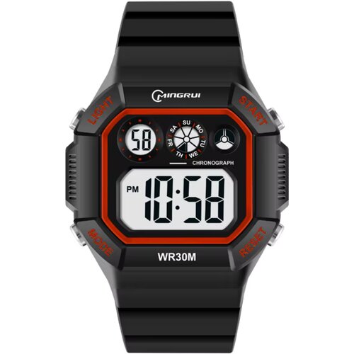 MINGRUI Digitalni sat BU-41671 - Crni / Crveni Slike