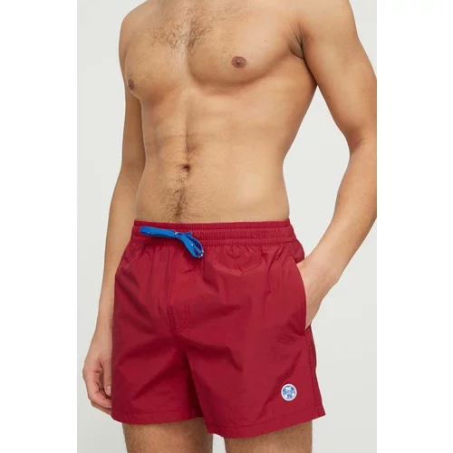 North Sails Kratke hlače za kupanje boja: crvena
