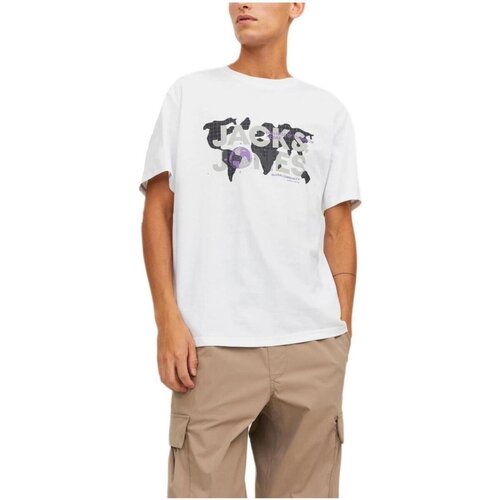 Jack &amp;amp; Jones Majice s kratkimi rokavi - Bela Slike
