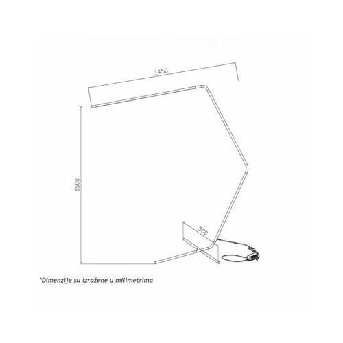  aria 42 podna lampa 14W 3000K dim Slike