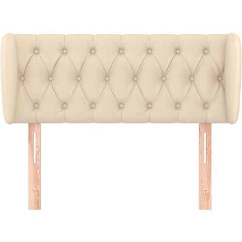  Uzglavlje s u&amp;scaron;ima krem 93x23x78/88 cm od tkanine Slike