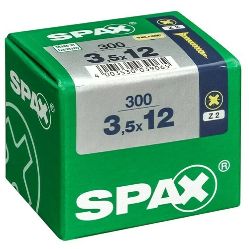 SPAX Univerzalni vijak (3,5 x 12 mm, Puni navoj, 300 Kom.)