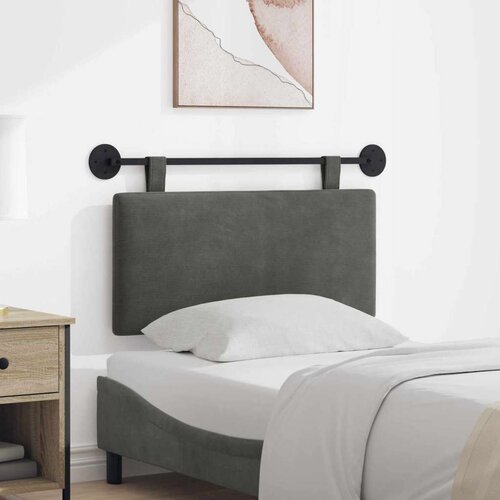  Viseće uzglavlje kreveta Kordura tekstil - Tamno siva 80 cm bez LED Cene