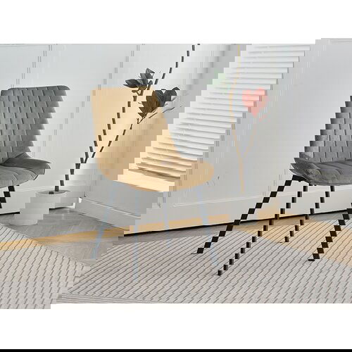  Stol LARA-LUX velvet beige Cene