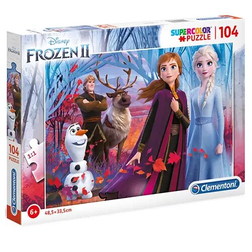 Clementoni Disney Ledeno kraljestvo II 104-delna Supercolor sestavljanka - Cene