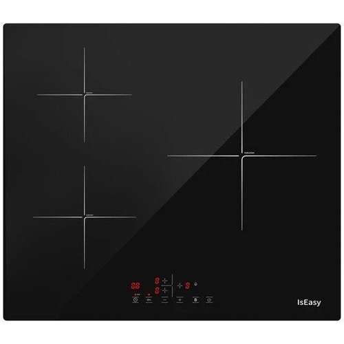 IsEasy LI4-20 &amp;ndash; Ugradbena indukcijska ploča za kuhanje s 4 zone, 6000 W, Booster funkcija, 9 razina snage, 60 cm, crna Slike