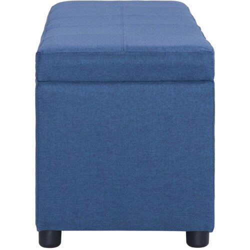  Klupa s pretincem za pohranu 116 cm plava poliesterska Slike