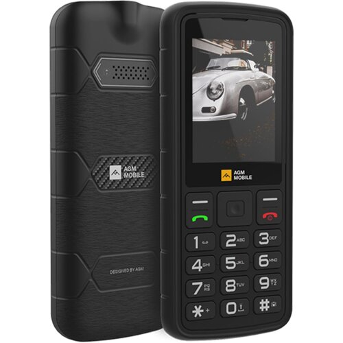 AGM Odporni telefon na tipke M9 (4G) DS, IP68/IP69K/MIL-STD-810H, črn Cene