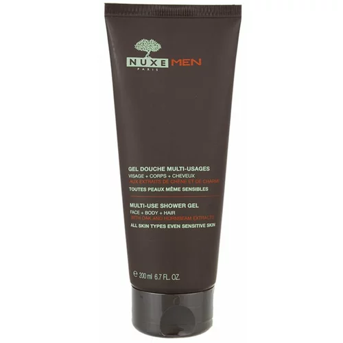 Nuxe Men Multi-Use gel za prhanje za telo, lase in obraz 200 ml za moške