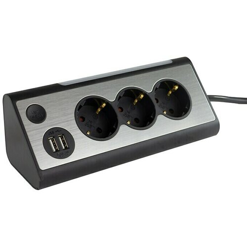 REV Produžni kabel s utičnicama (Srebrne boje, 0,5 W, 20 x 10,5 x 3,5 cm, Rasvjeta) Cijene