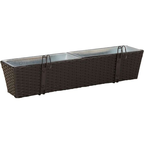  Ograda Metal - Crna 80 cm Slike