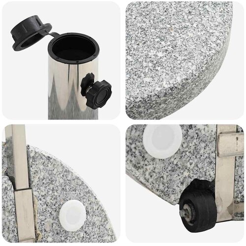  Baza za suncobran Siva &amp;Oslash; 45 x 37.5 cm Granit Slike