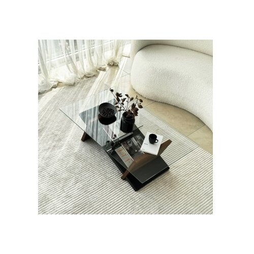 Hanah home Club sto Livello, 105x31x65 cm, Smeđe-crni Slike