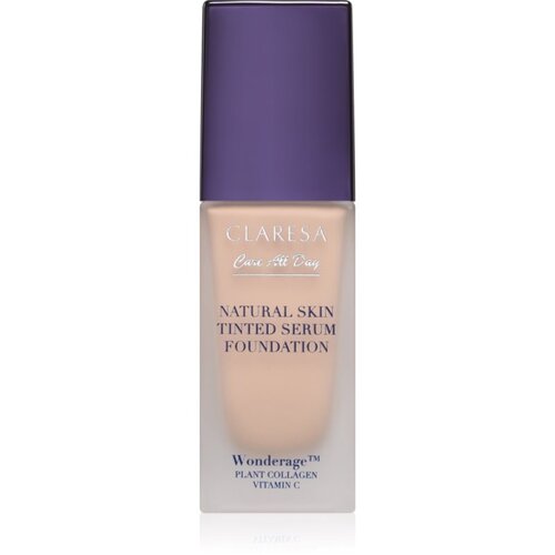 Claresa Care All Day Natural Skin Tinted Serum Foundation lahki tonirani fluid za naraven videz odtenek 1C Light Cool 32 ml Cene