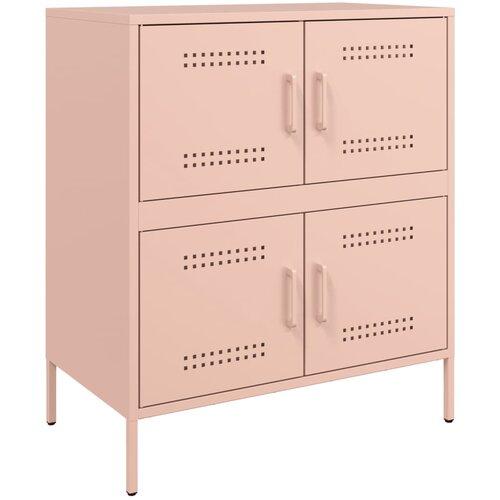 Maison Chic Komoda - Predalnik roza 68x39x79 cm jeklo, (21715977) Cene