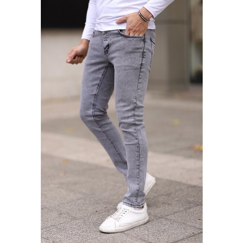 Trendyol Gray Skinny Nail Jeans Jeans Slike