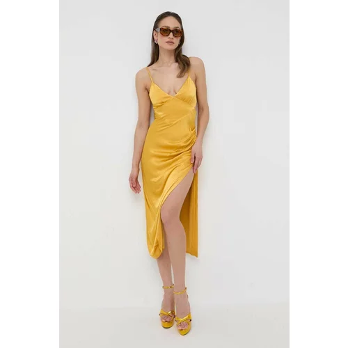 Bardot Obleka rumena barva
