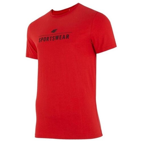 4f Majice s kratkimi rokavi TSM354 Rdeča Cene