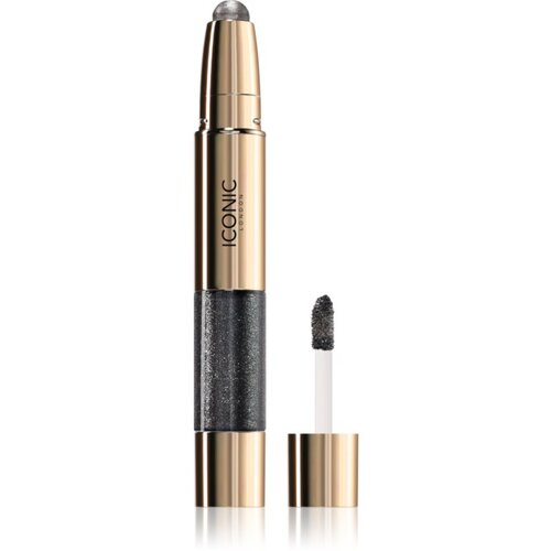 ICONIC London Glaze Crayon bleščeča senčila za oči odtenek Onyx 5.14 g Cene