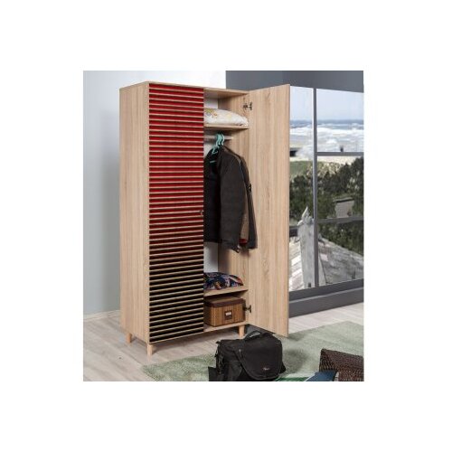 Hanah home Ormar Stil 90x192x52cm Hrast Slike
