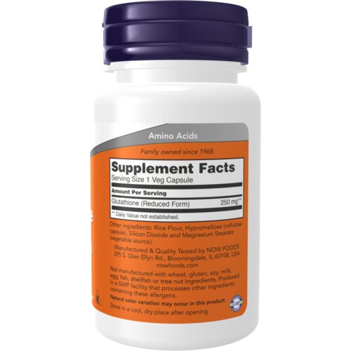 Now Foods Glutathione 250mg (60) Standard Cene