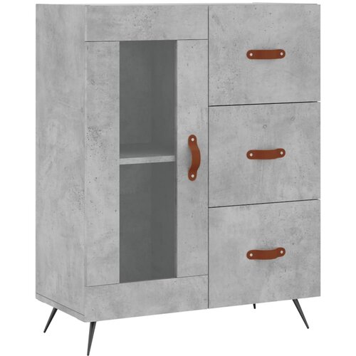 Maison Chic Komoda - Predalnik betonsko siva 69,5x34x90 cm inženirski les, (21720363) Cene