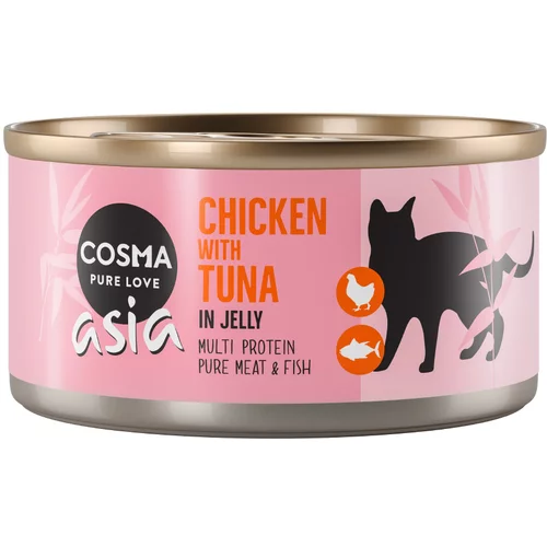 Cosma Varčno pakiranje Asia v želatini 24 x 170 g - Piščanec s tuno