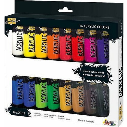 Kreul Solo Goya Komplet akrilnih barv 16 x 20 ml Slike