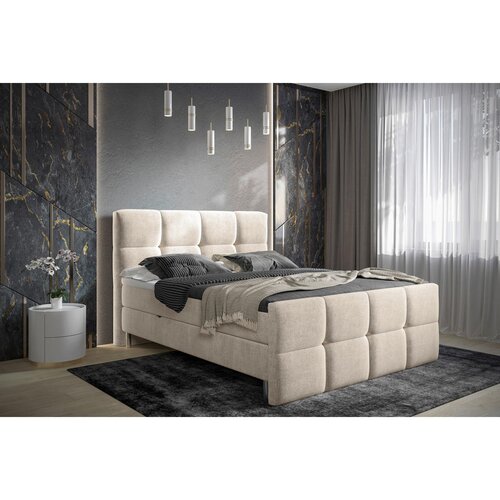 Esposa POSTELJA Z VZMETNICO 140 cm x 200 cm , tekstil bež Slike