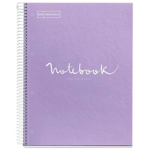MiquelRius bilježnica a4 90g 80l spiralna kocke emotions lavanda 46055 Slike