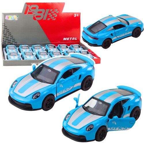  Metal Race Car with Opening Doors Blue GTRS 1:43 Cene