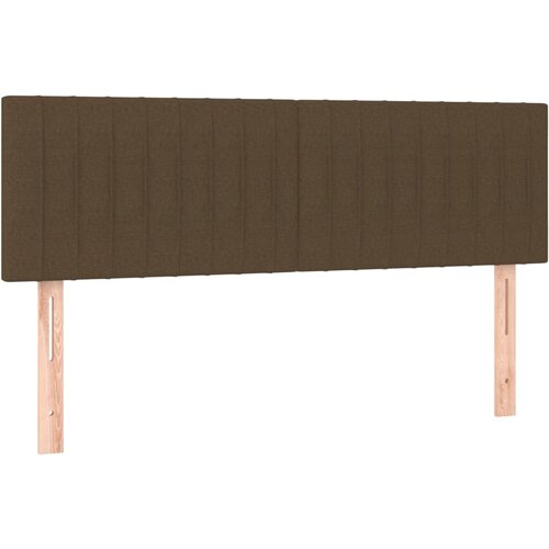 Maison Chic Posteljno vzglavje - Vzglavna omarica 2 kosa temno rjavo 72x5x78/88 cm blago, (22078467) Cene