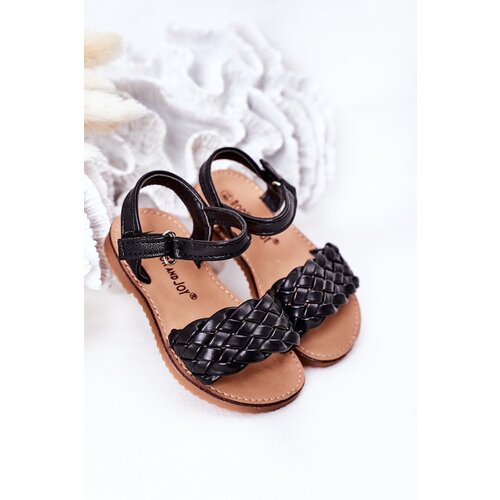 Kesi Children's Braided Sandals Black Bailly Cijene
