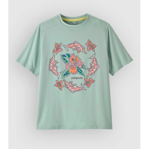 Patagonia Cap Sw Kids T-shirt riverbloom / thin ice Cene
