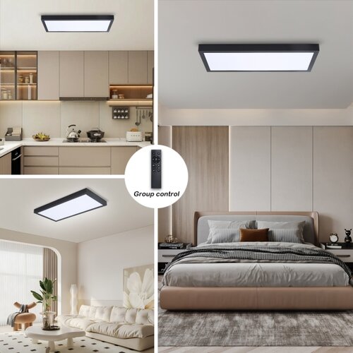  Brilagi - LED prigu&amp;scaron;iva svetiljka FRAME SMART LED/30W/230V crna IP44 + daljinski upravljač Slike