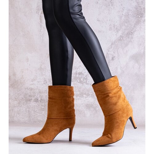 Gemre Brown stiletto ankle boots Bileis Cijene