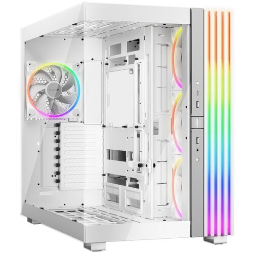 BE QUIET light base 900 fx white, mb compatibility: e-atx / atx / m-atx / mini-itx, argb illumination, 4 light wings 140mm pwm fans, fully windowed Cene