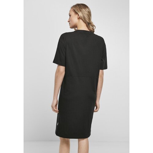 Urban Classics Ladies Organic Oversized Slit Tee Dress Black Slike