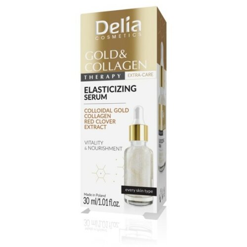 Delia gold & collagen serum za elastičnost kože lica 30ml Cene