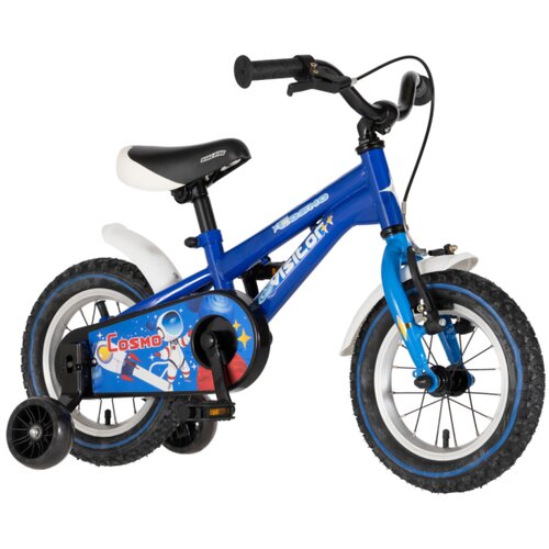 Visitor bicikl kids cosmo 12" 8" v-brake kontra 95-115cm (12") plavi 1120124 Cene